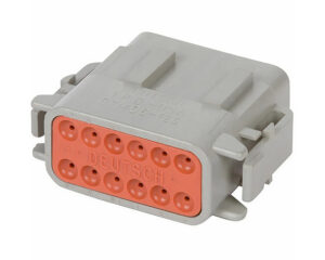 Deutsch DTM Series 12-Pin Female Plug Gray Connector, A-Key (DTM06-12SA)