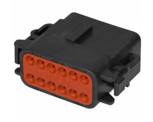 Deutsch DTM Series 12-Pin Female Plug Gray Connector, B-Key (DTM06-12SB)