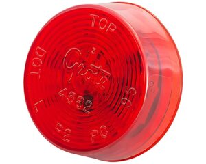 Grote® Hi Count® 2″ 9-Diode LED Round Clearance Marker Light – Red (G3002)