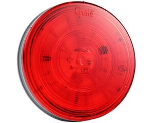 Grote®  Hi Count®  4″ Round LED Stop Tail Turn Light, Female Pin – Red Lens (G4002)