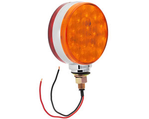 Grote®  Hi Count® 4″ Dual-Face LED Light, Blunt Cut Type – Red/Yellow Lens (G5300)