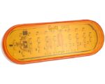 Grote® 12V Oval LED Stop Tail Turn Light, Front / Rear Turn – Amber Lens (G6003)