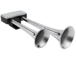 Hadley® Dual Bully 910 Series – Air Horn, 15.5" Length, Chrome Finish (H00910CA)