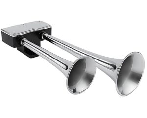 Hadley® Dual Bully 910 Series – Air Horn, 15.5" Length, Chrome Finish (H00910CA)