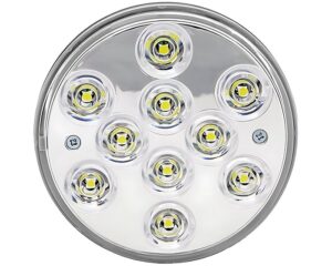 HD Plus® 12V LED Back-Up Round Light, Flange Mount – Clear Lens (HB9016C)