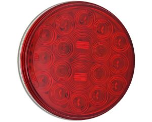 HD Plus® 4″ LED Round Stop Tail Turn Light, Female Pin Type – Red Lens (HB9016R)
