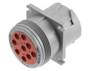 Deutsch HD10 Series – Receptacle 9-Pin Gray Circular Connector, Non-Threaded (HD10-9-96P-B009)