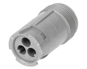Deutsch HD10 Series – 3 Pin Gray Circular Connector, Threaded Rear (HD14-3-96P)