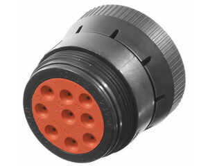 Deutsch HD10 Series 9-Pin Socket Plug Black Connector, Threaded Rear, J1939 (HD16-9-1939SE)