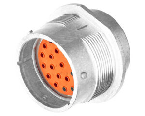 Deutsch HD30 Series, 23-Way Receptacle Type Connector, Bayonet Coupling, Silver (HD34-24-23P)
