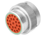 Deutsch HD30 Series, 23-Way Plug Connector, Bayonet Coupling, Silver (HD36-24-23PN)