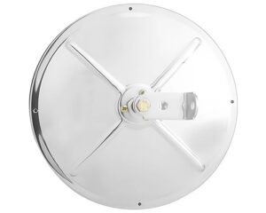 HD Plus® 8.5″ Center Mount Convex Mirror, L-Bracket Included, Adjustable 5/16″ Studs and Bolt, Stainless Steel (HDM10801)