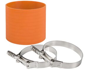 Roda Deaco 4″ Hot Side CAC Connector Hose and CT Clamp Kit (IK-4000H-01)