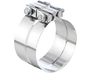 Walker® 5″ Size –  Stainless Steel Exhaust Flat Band MEGA Clamp, Lap Joint (33262)