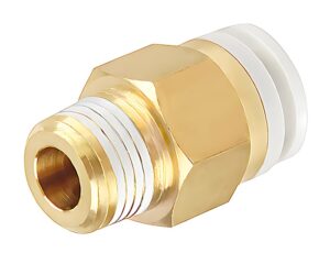 SMC 6mm Tube x 3/8″ Thread, Push-In Male Connector Fitting (KQ2H06-03S)
