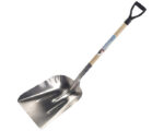 Garant 46″ Aluminum Grain Scoop Shovel, 28" White Ash D-Shaped Handle w/ Anti-slip thermoplastic rubber (LAG08D)