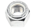 9/16" Diameter, 0.64" Thickness, Grade-2, Carbon Steel Lock Nut, Nylon (LNF916)