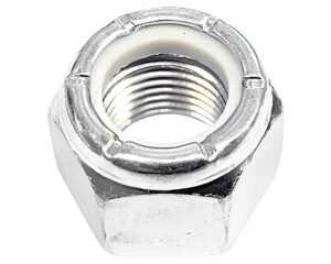 9/16" Diameter, 0.6410" Thickness, GR2 Nylon Lock Nut – Low C/Steel (LNC916)