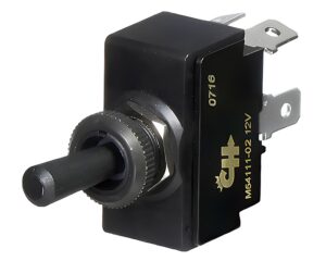 Cole Hersee® 25A 4-Blade – Toggle Switch, SPST On-Off, Plastic Handle w/ Lighted Tip (M-54111-01-BP)