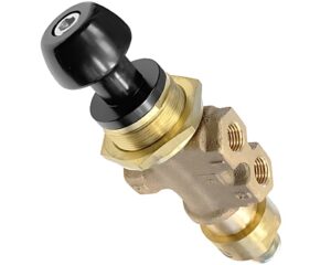 Parker® M0 Series 3-Way Manual Valve, Detent Ball – Panel Mount (M05822451)