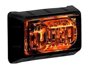 Maxxima 1-1/2″ LED Mini Clearance Marker Rectangular Light, Surface Mount –  Amber (M09360Y)