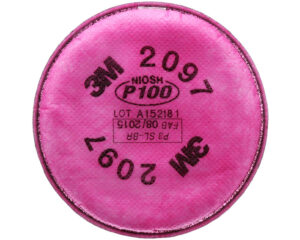 3M® P100 Particulate Filter w/ Nuisance Level Organic Vapour Relief, Magenta Colour Code (MMM2097)