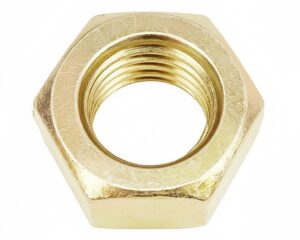 1-1/8″ Diameter x 7 TPI, 31/32″ Thickness, GR8 Hex Nut – Yellow Zinc (NH8CZ118)