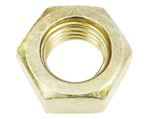 9/16″ Diameter x 12 TPI, 31/64″ Thickness, GR8 Hex Nut – Yellow Zinc (NH8CZ916)