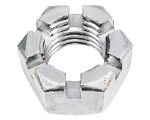 1/4″ Diameter x 28 TPI, 0.2187″ Thickness, GR2 Slotted Hex Nut – LC/Steel (NHSF14)