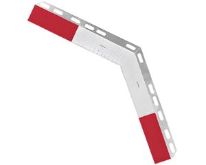 Nu-Line® 12.75" Height, Angled Mud Flap Reflector Strip Pair, Aluminum (NRS3700)