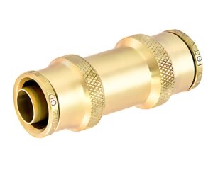 3/4″ Tube, Brass DOT Air Brake Fitting, Push-to-Connect Type, Union Coupler (PC1462-12)