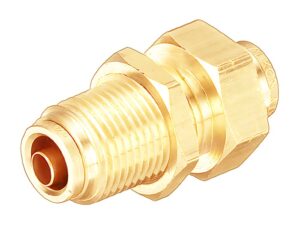 5/8″ Tube, DOT Push-to-Connect Fitting, Bulkhead Union, Brass (PC1477-10)