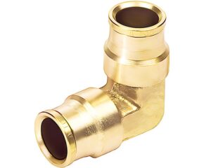 1/4″ Tube, Push-to-Connect Type Fitting, Brass 90-Deg. Union Elbow (PC65-4)