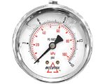 Accutek 2.50″ Face Size, 0-15 PSI Range, Liquid Filled Pressure Gauge, Center Back (PG-15CG25)