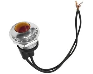 Cole Hersee® 12V Incandescent Pilot Light, Panel Mount, Amber Lens (PL-20-AC)
