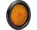 Inline 6″ Round LED Stop Turn Tail Light, Grommet Mount – Amber (PL7400A)