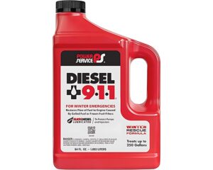 Power Service® Diesel 911 – Fuel Additive, For Emergency Use Only, 64 oz (PS8064)