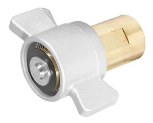 1″ Female NPT x 1″ Thread-To-Connect, Quick Disconnect Wing  Coupler, Brass (QD-BTTWC16-16F)