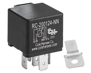 Cole Hersee® 24V 20A, 5-PIN SPDT ISO Mini Relay w/ Bracket, Isolated Coil Type (RC-200124-NN)