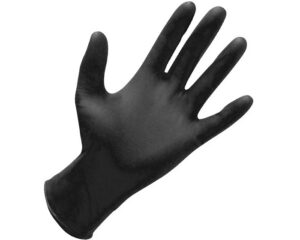 Roughneck® Panther Black Nitrile Gloves, Powder Free, XLarge, Single Use, 100-pcs. (ROU500XL)