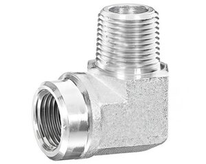 1-1/4″ Male NPT x 1-1/4″ Female NPT, Steel Adapter,  90-Deg.  Street Elbow (900982)
