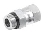 Gates® G60320-0404 Hydraulic Adapter, Male O-Ring Boss x Female JIC 37° Swivel