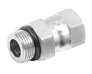 3/8" Female Swivel  x  9/16"-18 Male ORB, Steel Adapter, Male Connector (S3522-6)