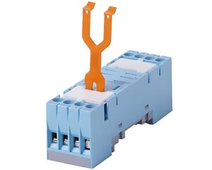 Releco® S7 Series – 10A 8-Pin Relay Base Socket w/ Hold Down Clip, DIN Rail (S7-C)