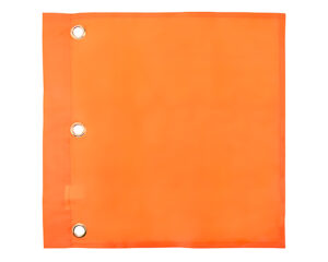 Zenith 16″ x 16″ Size – Traffic Safety Flag, Polyester, Hi-Visibility Orange (SGG314)