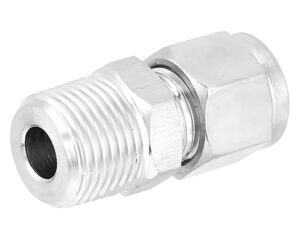 1/2″ O.D Tube x 1/2″ NPT Male Connector, 316 Stainless Steel, Straight (SMC-8-8N)