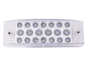 Trux® 2″ x 6″ LED Rectangular Marker Light, Clear Red Lens (TLED-2X6CR)