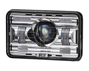 Trux® 4″ x 6″ Size, Heated LED Projector Headlight, Low Beam, Clear (TLED-H12)