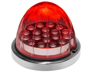 Trux® 19-Diode LED Watermelon Clearance Marker Light, Red/Clear Lens (TLED-WCR)