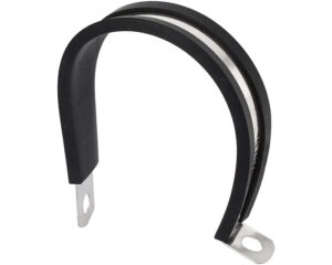 2-1/2″ Tube O.D, 5/8″ Band, 3/8″ Hole, Steel Rubber Cushioned Tube Strap (TS16R-40)